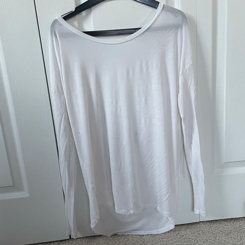 PINK long sleeve cross back